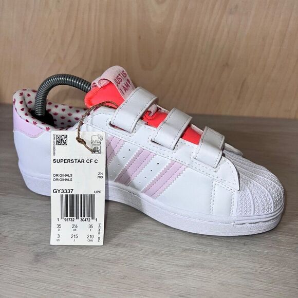 Adidas Superstar Shell Toe Little Kid 'Valentine's Day' GY3337 Youth 3 - Picture 7 of 12